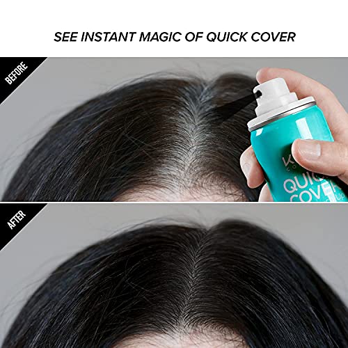 Hair Thickening Fiber Spray for Root Touch Up - Natural Black, 3.38oz