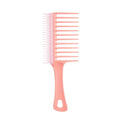 Tangle Teezer Wide Tooth Comb - Double-Sided Detangler for Curly Hair Types 3C to 4C | Peach