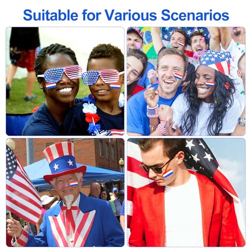 Patriotic Face Paint Sticks 2-Pack for 4th of July Sports Events & Parties