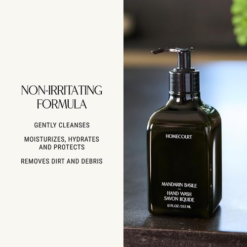 Homecourt Hand Wash, Gently Cleanses & Hydrates, Removes Dirt & Debris Without Irritating Skin, Clean Formula, Cece 2.0, 12 fl oz