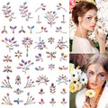 Multicolored Face Gems Stickers Set for Face Body DIY Festival Party