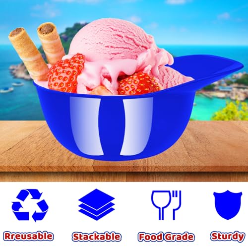 36 Pack Plastic Baseball Helmet Snack Bowls - 8 oz Party Food Cups