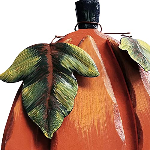 Wooden Pumpkin Decor Outdoor Fall Sign for Porch Garden Yard - Rustic Autumn Tabletop Decoration