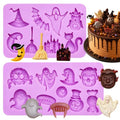 Halloween Silicone Fondant Molds Set for Cake Decorating - Spooky Shapes
