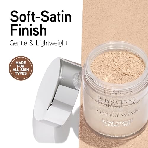 Mineral Wear Talc-Free Loose Face Powder - Translucent Light, Dermatologist Tested