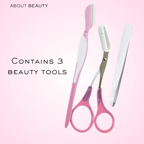About Beauty Brow Wow - 3 Eyebrow Groomers for Shaping, Grooming, and Styling, Made with Japanese Steel for Painless Removal and Shaping of Facial Hair