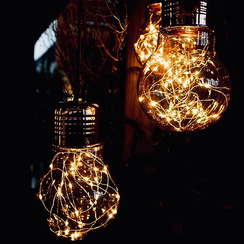 16 Pack Battery Operated Fairy Lights with Remote & Timer - Waterproof 33ft Warm White