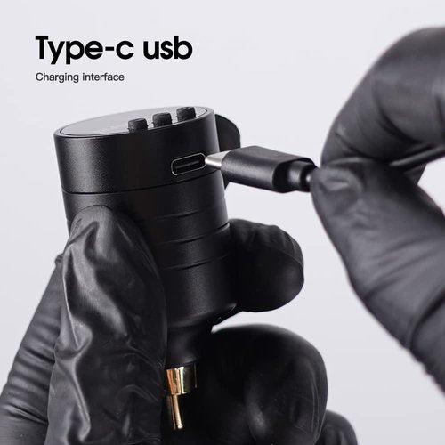Dragonhawk S6 Pro Wireless Tattoo Gun Kit - 3.3oz Lightweight Machine with 1300mAh Battery for Long Working Time Complete Supplies with 20Pcs Cartridge Needles