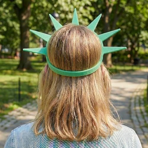 Foam Crown Hat Party Set - 12 Pack Liberty Statue Costume Visors