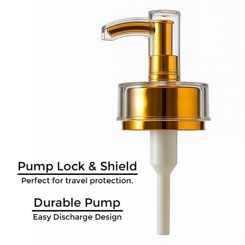 uMadeUs Shampoo and Conditioner Dispenser - Essentials Toiletry Bottles - Shower Refillable Shampoo and Body Wash Soap Pump Bottle – 3X 16oz Family Size Containers - White All Gold 1 Square