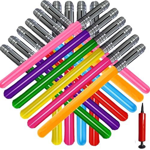 Multicolour Inflatable Light Saber Toy Set - 25 Pieces, 8 Colors, 31 Inches