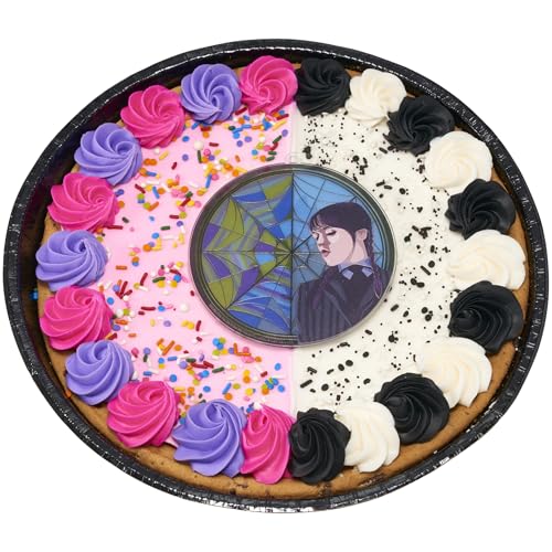 Wednesday Addams Cake Topper - Stained Glass Effect, Food Safe, 4.8"