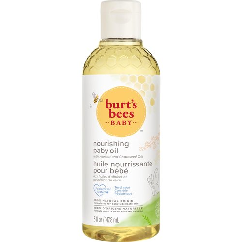 Burt's Bees Baby Nourishing Baby Oil - Gentle Moisturizer for Soft Skin | 5 Fl Oz