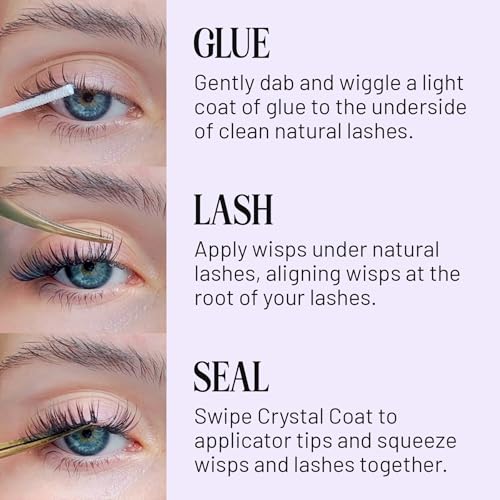 Lilac St Natural Lash Clusters for DIY Lash Extensions - 14mm, 3 Pack Variation
