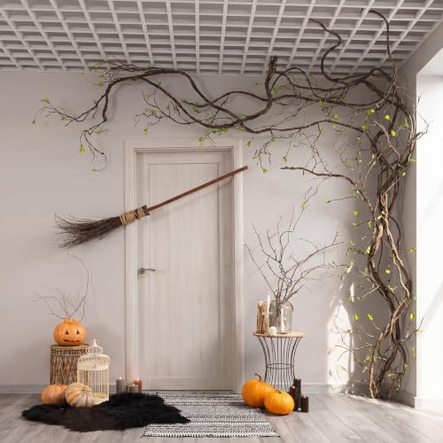 Artificial Tree Branches Set - 2 Pcs 106-118 Inch Long Flexible Vines for Halloween Decor