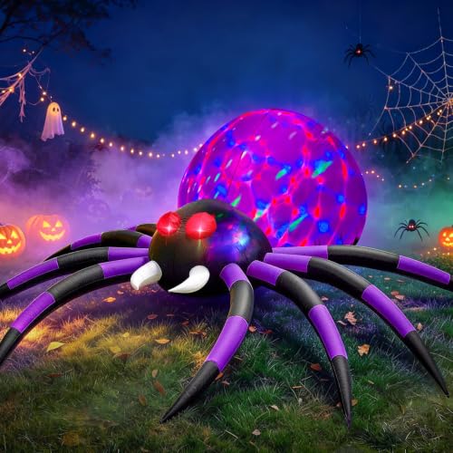 6FT Halloween Inflatable Spider with Bright LED Lights - Outdoor Decoration - Variation of THIS listing