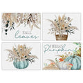 Hello Pumpkin Fall Placemats Set of 4 for Thanksgiving Halloween Harvest Festival