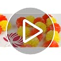 Artificial Marigold Garland with Lotus and Bells - Diwali Festival Decor Set of 6