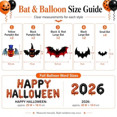 Halloween Party Decorations Kit with Banners and Balloons - Spooky Holiday Decor