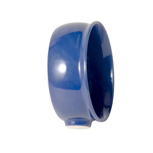 Grandslam Shaving Soap Bowl for Men, Wide Mouth, Ceramic, Easier to Lather and Clean, Non-slip Handle, Handmade Pottery Cup for Soap and Cream