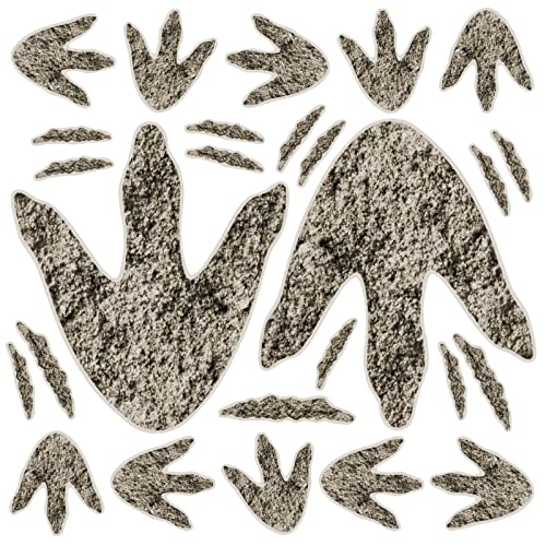 Dinosaur Footprint Stickers for Dinosaur Party Decorations - 90pcs, Multi-Style, Variation 1