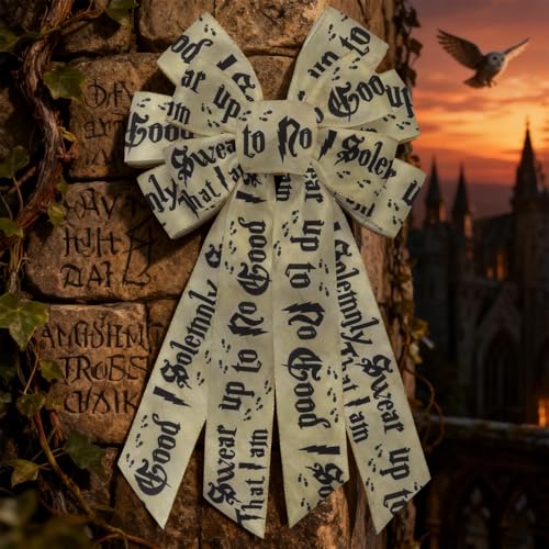 Witchcraft Gift Wrap Ribbons 2.5 Inch x 10 Yards Burlap Party Decor