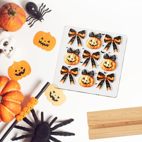 Fall Pumpkin Ghost Halloween Decorations for Indoor Home Shelf Display