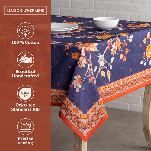 Kelim-Infinity Rectangular Tablecloth 70x120 Inches - Unique Watercolor Design