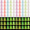 Mini Resin Ghost Figurines for Halloween Decorations, 50 Pack Glow in the Dark