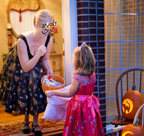 Halloween Ghost Photo Booth Props Set - Spooky Party Decorations, 30 Pieces