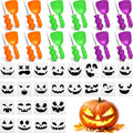 Halloween Pumpkin Carving Kit with Stencils - Multicolor, 48 Pieces with Green, Purple, Orange Variations