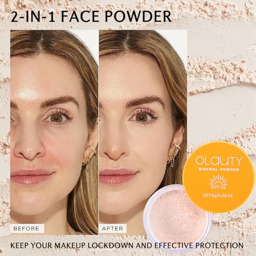 Mineral Powder Sunscreen Face & Scalp SPF 30 - Translucent Setting Powder, Oil Control, Travel Size
