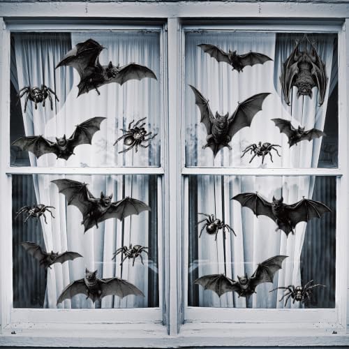 Halloween Bat Window Clings - Spooky Decor for Glass Windows & Walls