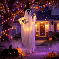 Halloween Ghost with Witch Hat and Claw Props for Party Decor