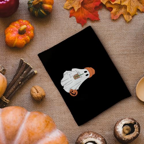 Halloween Kitchen Towels Black Ghost Pumpkin Decorative Hand Towel 16x24in