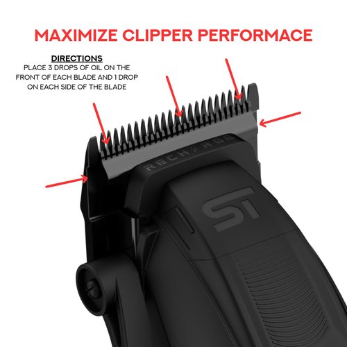 Supreme Trimmer Premium Hair Clipper Blade Lubricating Oil | 250ML Anti-Rust Barber Clipper Oil for Blades, Hair Trimmer | STO925