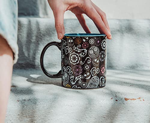 Nightmare Before Christmas Sugar Skull Ceramic Mug 20oz - Jack & Sally Design