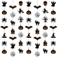 Halloween Party Hanging Decorations - Witch Ghost Paper Garland - 9 Pcs