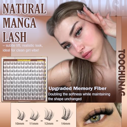 60K Bunny Manga Eyelash Clusters - 10-14mm Natural Spiky C-Curl Lashes