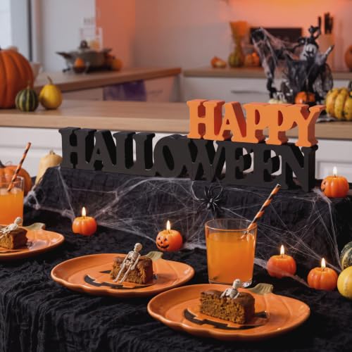 Halloween Wooden Sign Blocks - Happy Halloween Tabletop Decor - Variation of THIS listing