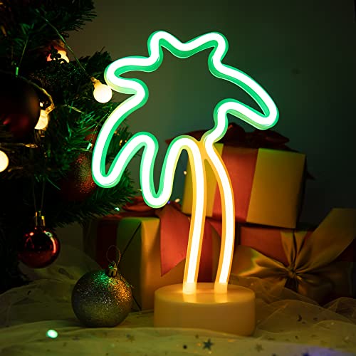 Palm Tree Neon Sign - Green LED Neon Lights for Home Decor - Variation: Palm Tree