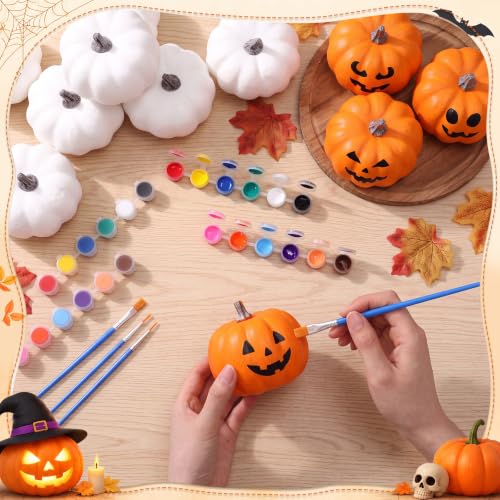 Pumpkin Painting Kit - 20 Mini White 4-Inch Pumpkins for Crafts & Fall Decor (Variation of THIS listing)
