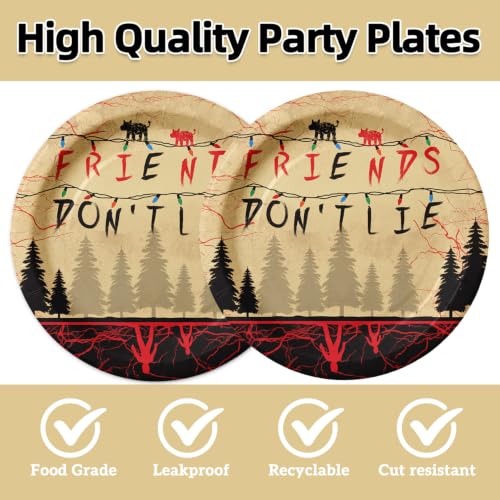 40Pcs Horror Party Supplies Set for 20 Guests - Plates & Napkins