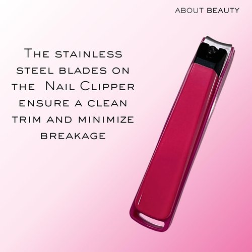 About Beauty All About Nails - 3 Japanese Beauty Tools, Includes Nail Clipper with Clip Catcher, Dual Tip Cuticle Pusher & Cutter, & Glass Nail File with Coarse and Fine Side
