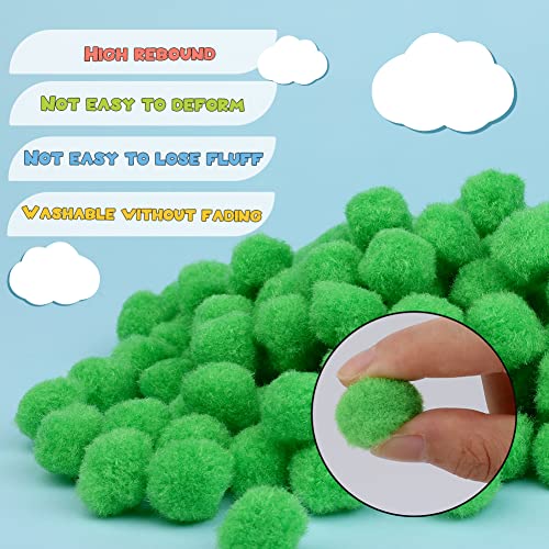 150 Pieces 1 Inch Craft Pom Poms for DIY Arts, Christmas Decorations