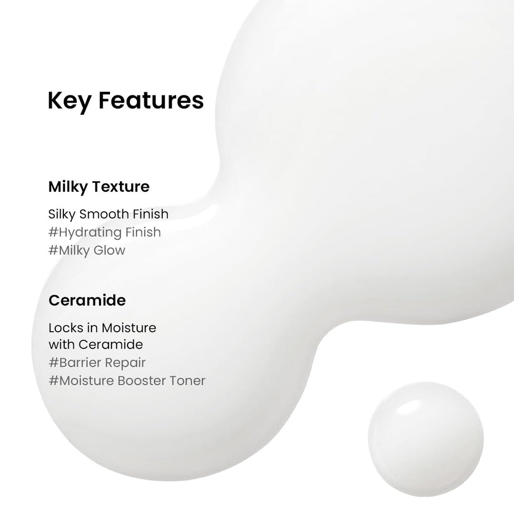 Beplain Milk Ceramide Moisturizing Toner - Hydrating Facial Toner for Glowy Skin | Sensitive Skin Friendly | 5.07 fl oz (150ml)