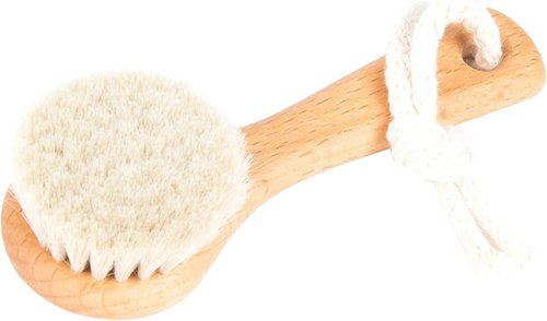 SHASH Since 1869 Exfoliating Face Brush - Sustainable Scrub for Glowing Skin | Medium Horse Hair Bristle