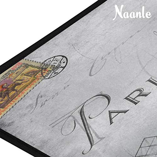 Eiffel Tower Anti-Fatigue Kitchen Floor Mat 39x20 Inches - Gray Variation