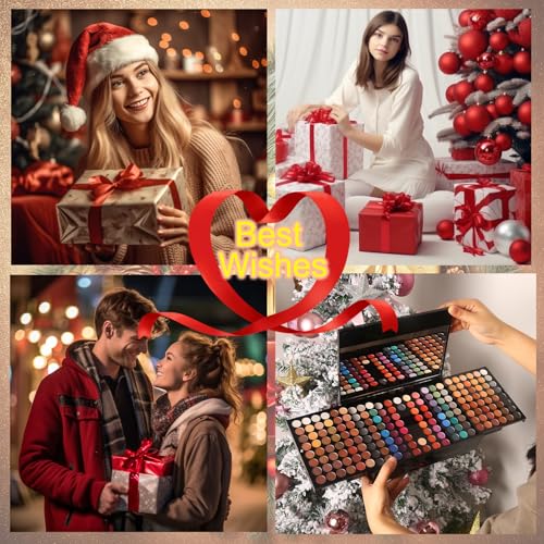 Women Makeup Kit 190 Colors Face Eyeshadow Blush Eyebrow Palette with Mirror