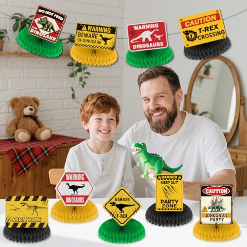 Dinosaur Party Decorations Honeycomb Centerpieces - Dinosaur Variation